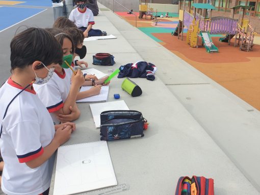 Protegido: 4º Primary – Arts & Crafts: Drawing outdoors.